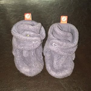 Blue/Grey Zutano Baby booties